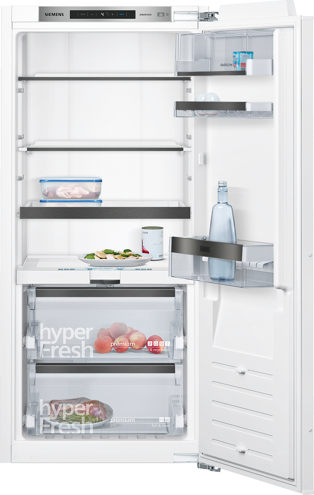 iQ700, Einbau-Kühlschrank, 122.5 x 56 cm, Flachscharnier mit Softeinzug, KI41FSDD0