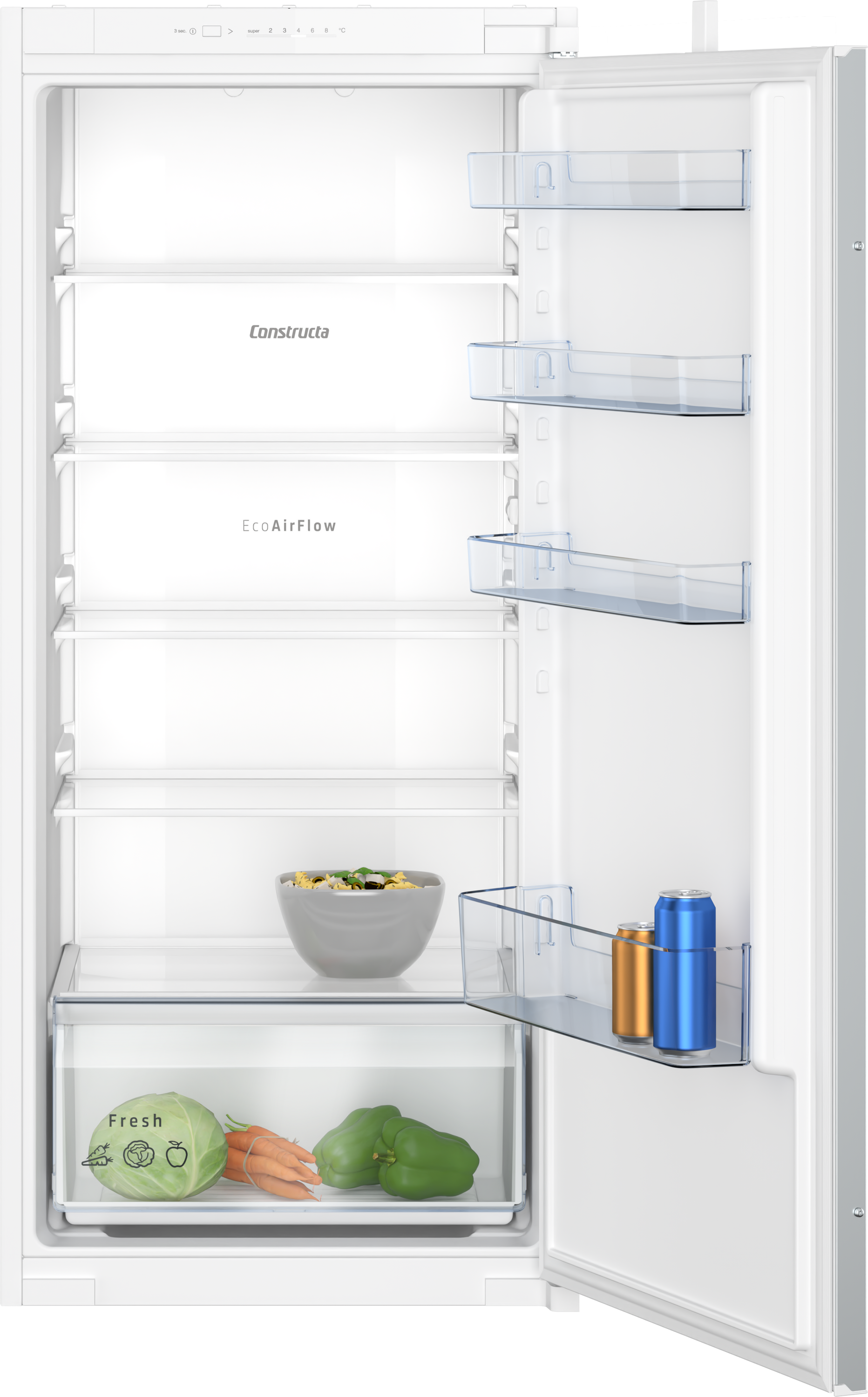 Einbau-Kühlschrank, 122.5 x 56 cm, Schleppscharnier, CK141NSE0