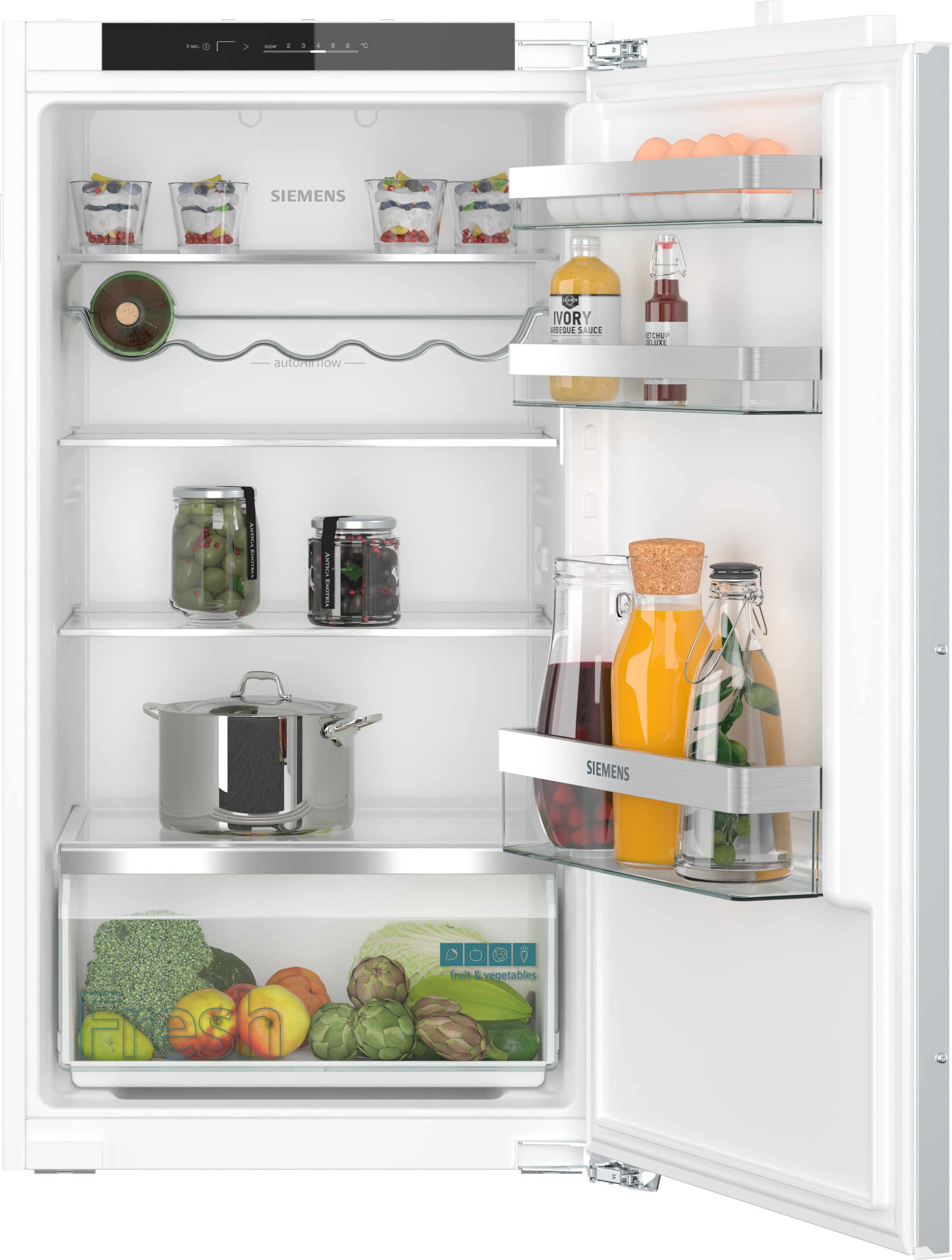 iQ300, Einbau-Kühlschrank, 102.5 x 56 cm, Flachscharnier, KI31RVFE0