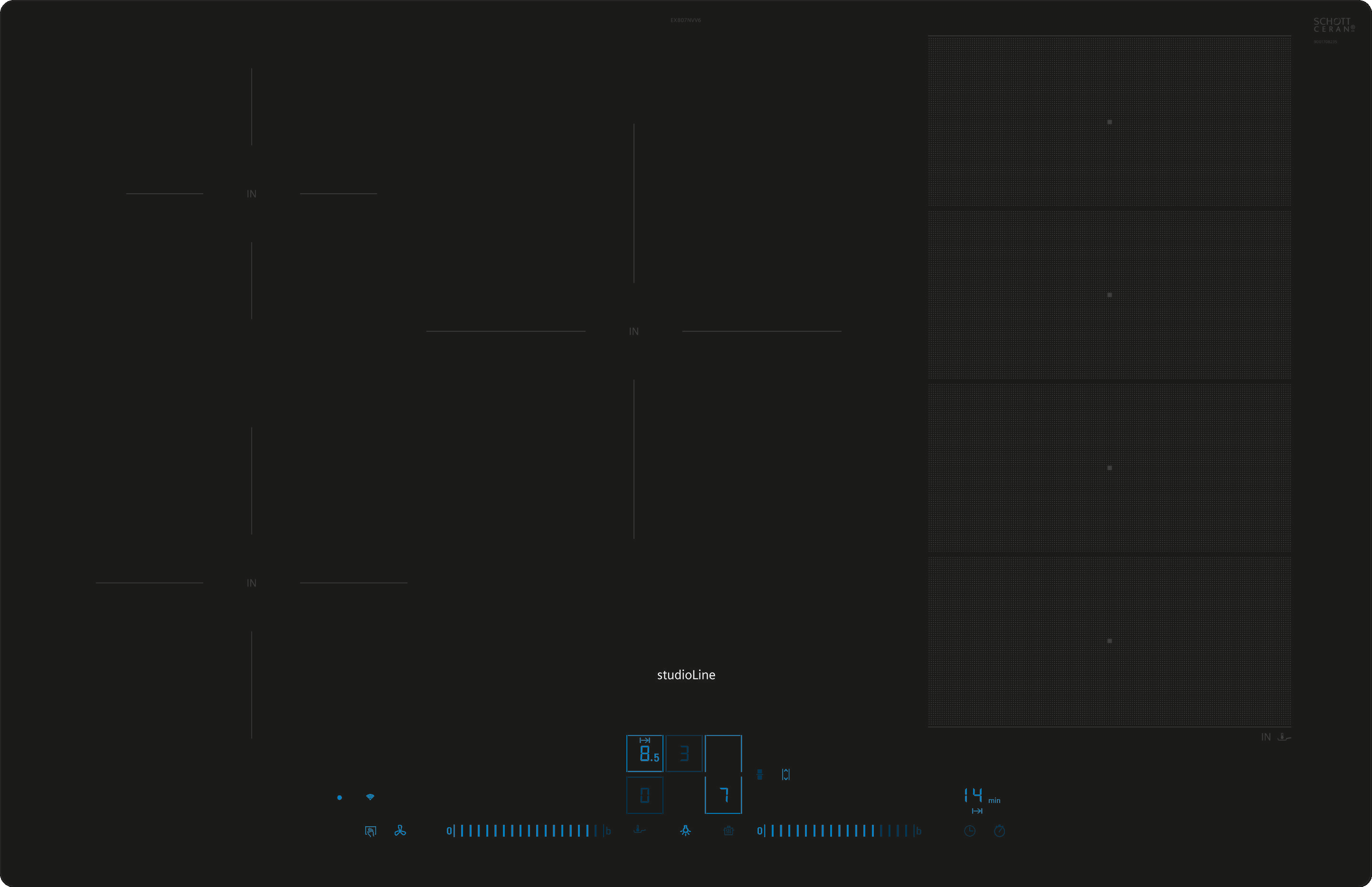 iQ700, Induktionskochfeld, 80 cm, EX807NVV6E