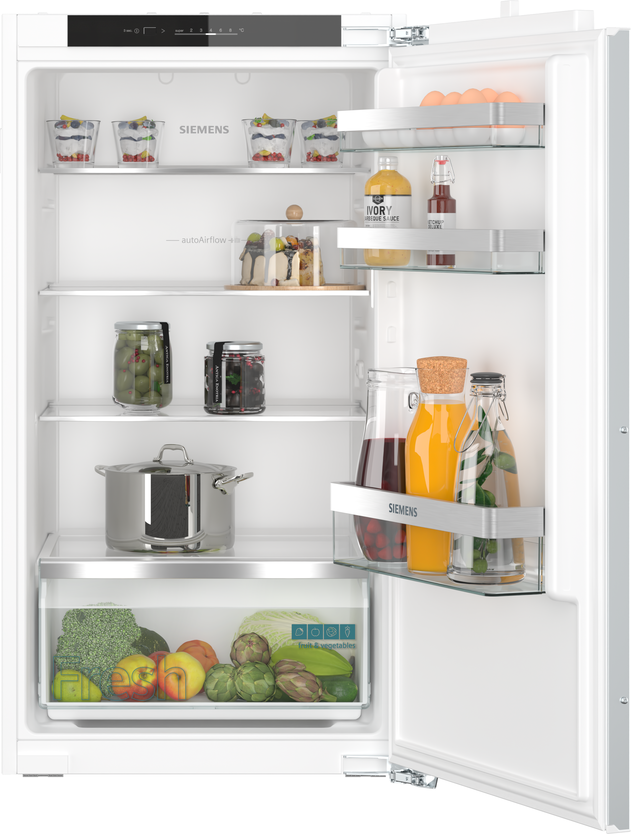 iQ300, Einbau-Kühlschrank, 102.5 x 56 cm, Flachscharnier, KI31R2FE0