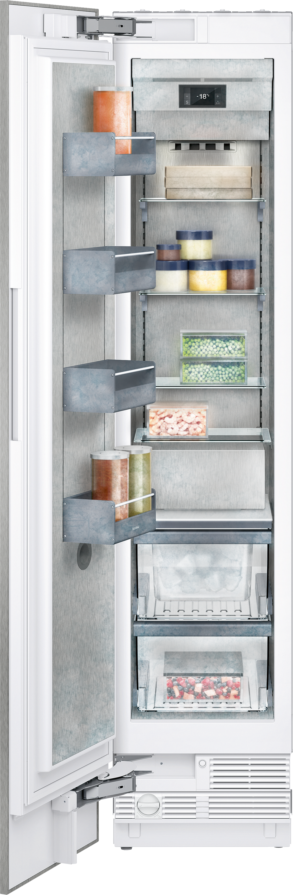 Serie 400, Vario Gefriergerät, 212.5 x 45.1 cm, Flachscharnier mit Softeinzug, RF411305