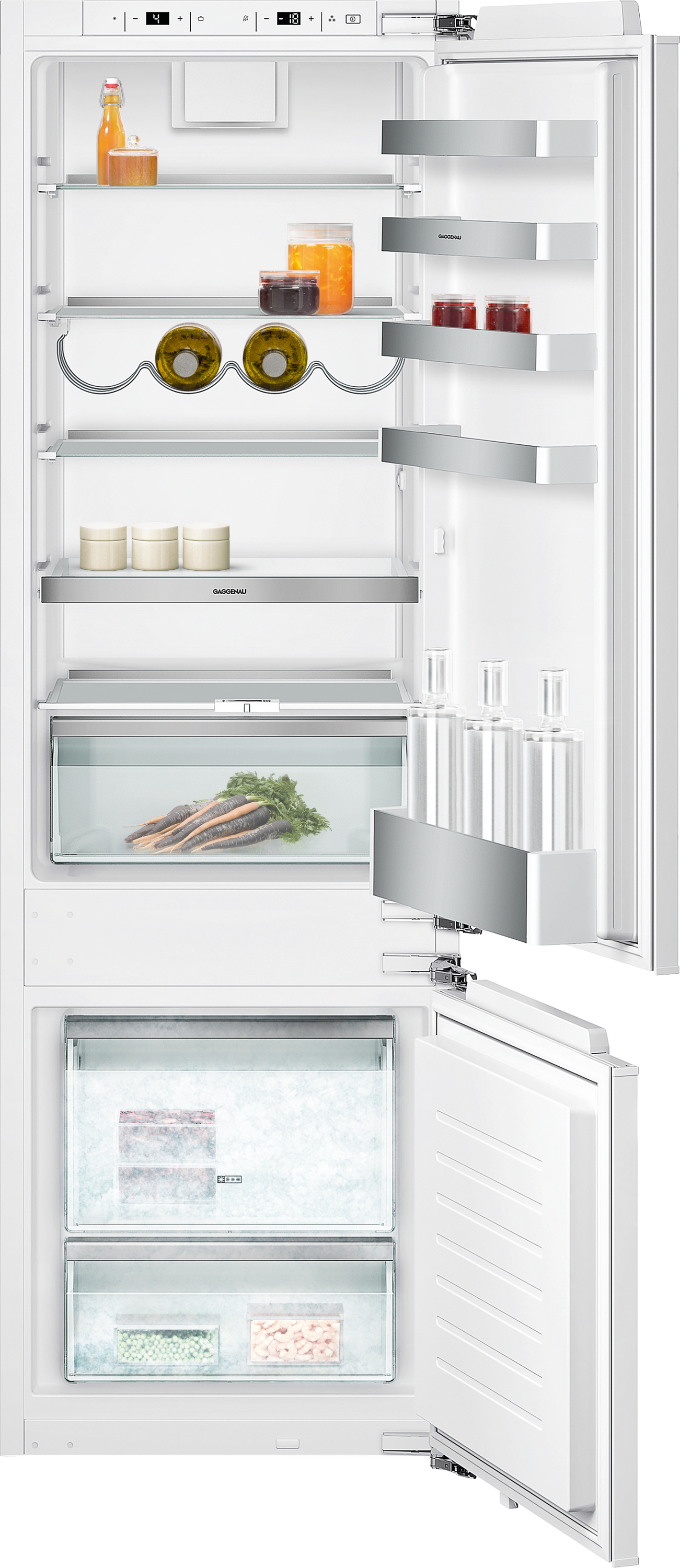 Serie 200, Kühl- und Gefrierkombination, 177.2 x 55.8 cm, Flachscharnier mit Softeinzug, RB280330