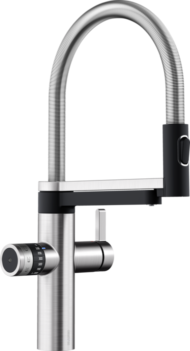 Blanco Evol-S Pro Soda & Filter, Hochdruck Festauslauf, Steel, 526255	