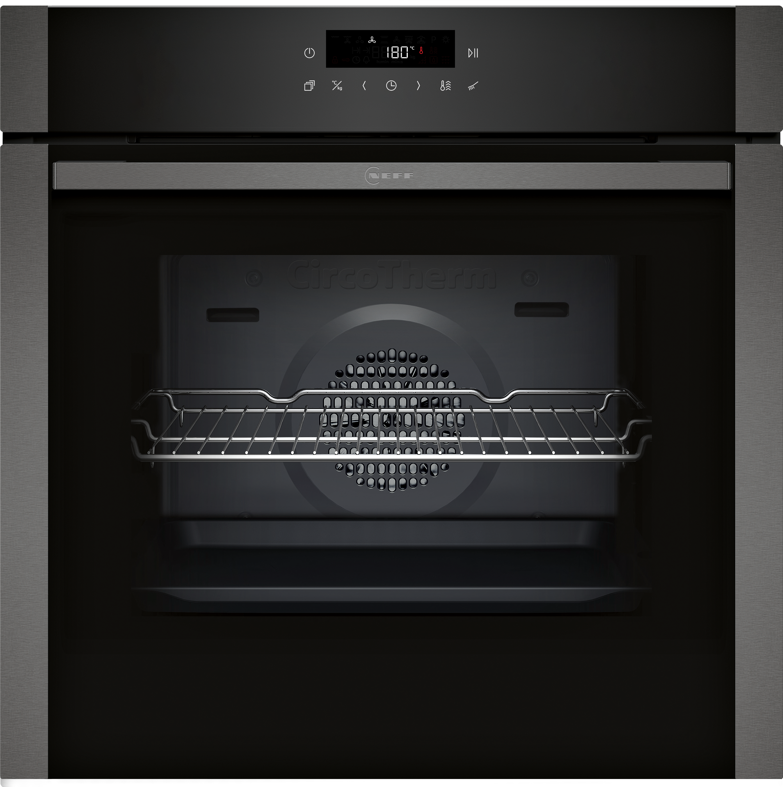 N 50, Backofen, 60 x 60 cm, Graphite-Grey, B6ACJ7AG3