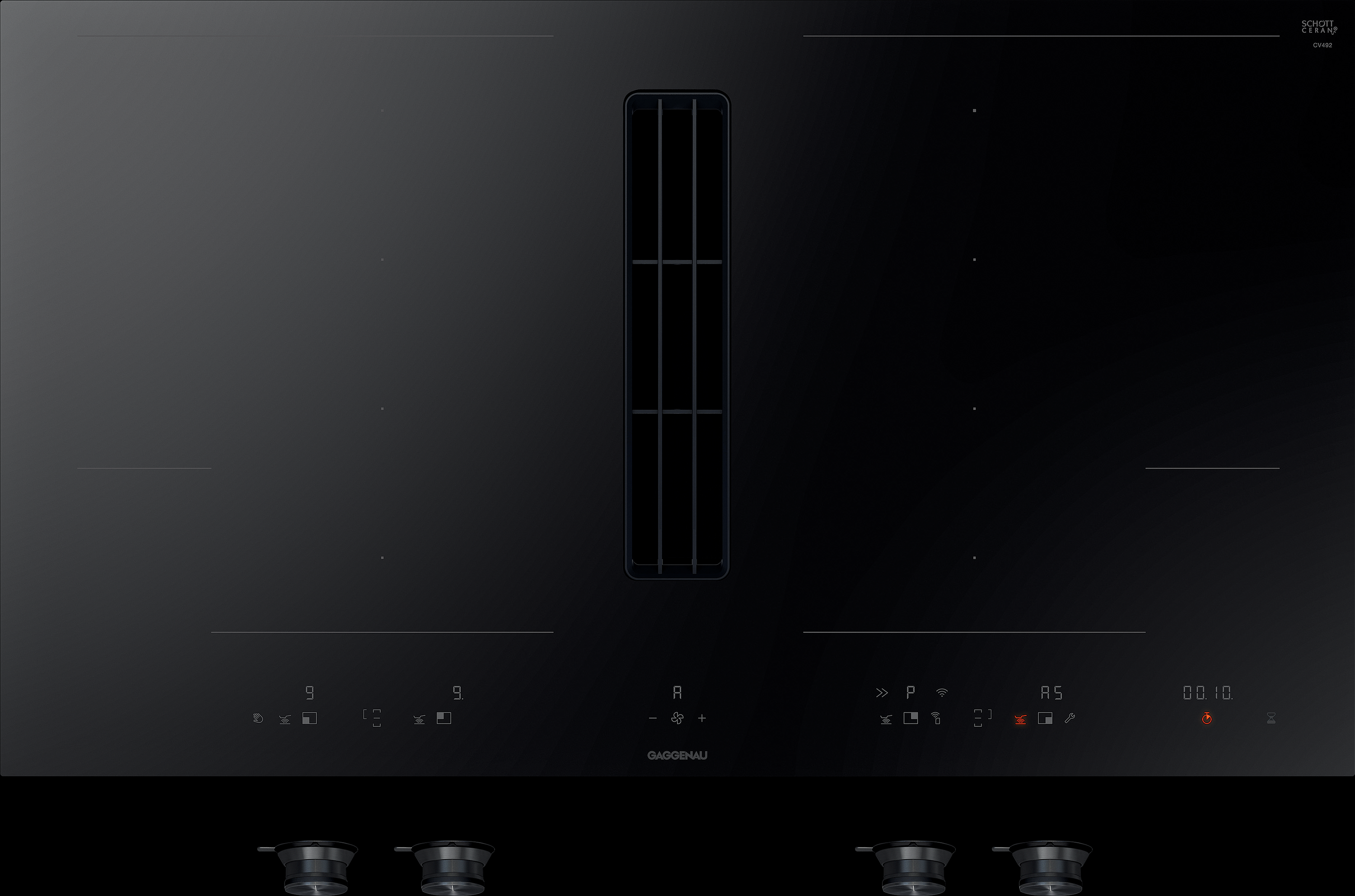 Serie 400, Flex-Induktionskochfeld mit integriertem Lüftungssystem, 90 cm, CV492100