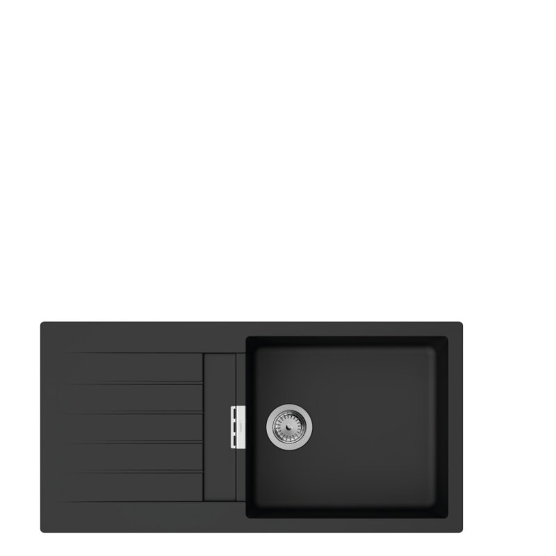 hansgrohe S520-F480 Ein­bau­spü­le 480 mit Ab­tropf­flä­che, reversibel gra­phit­schwarz, 43358170
