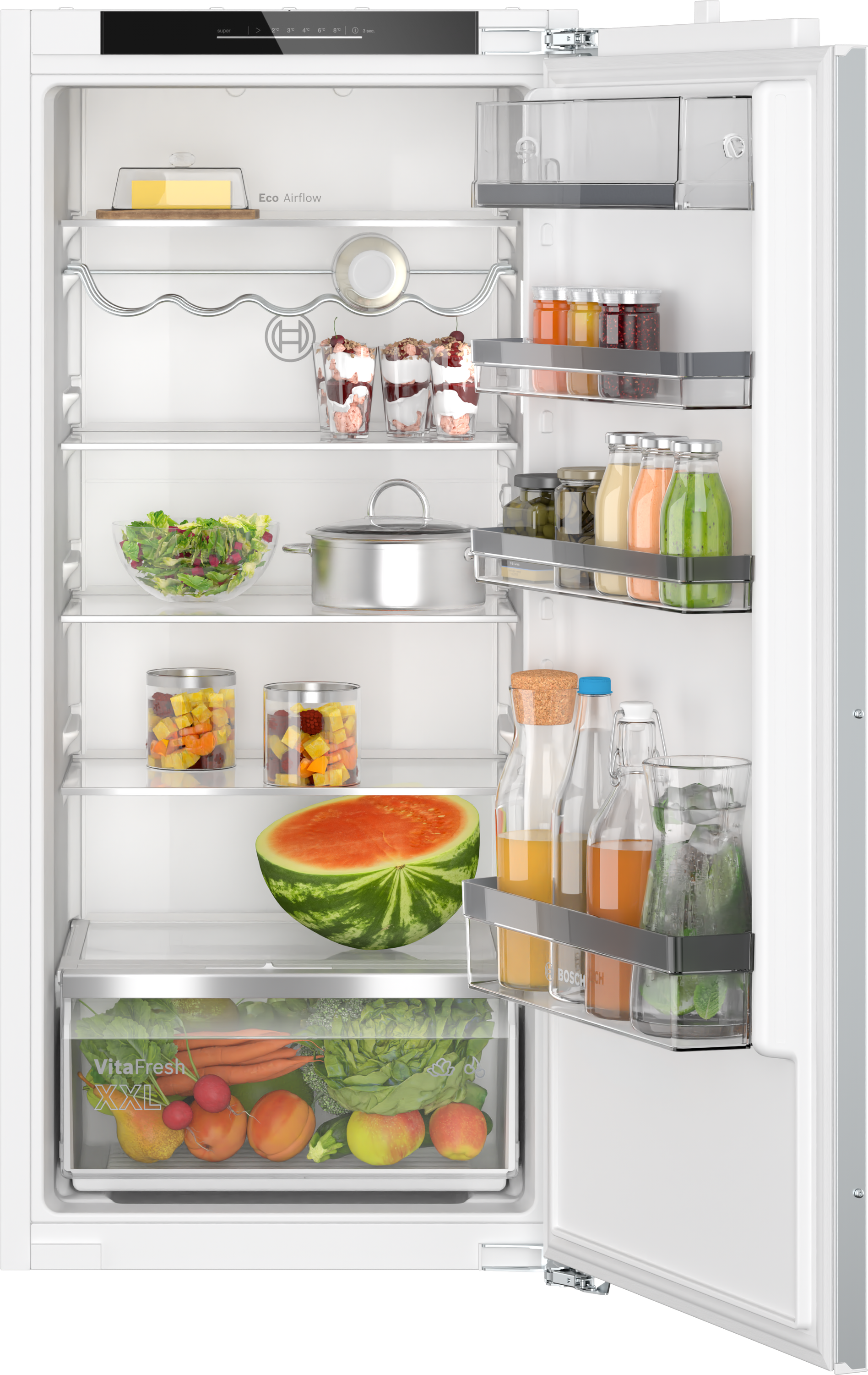 Serie 6, Einbau-Kühlschrank, 122.5 x 56 cm, Flachscharnier mit Softeinzug, KIR41ADD1