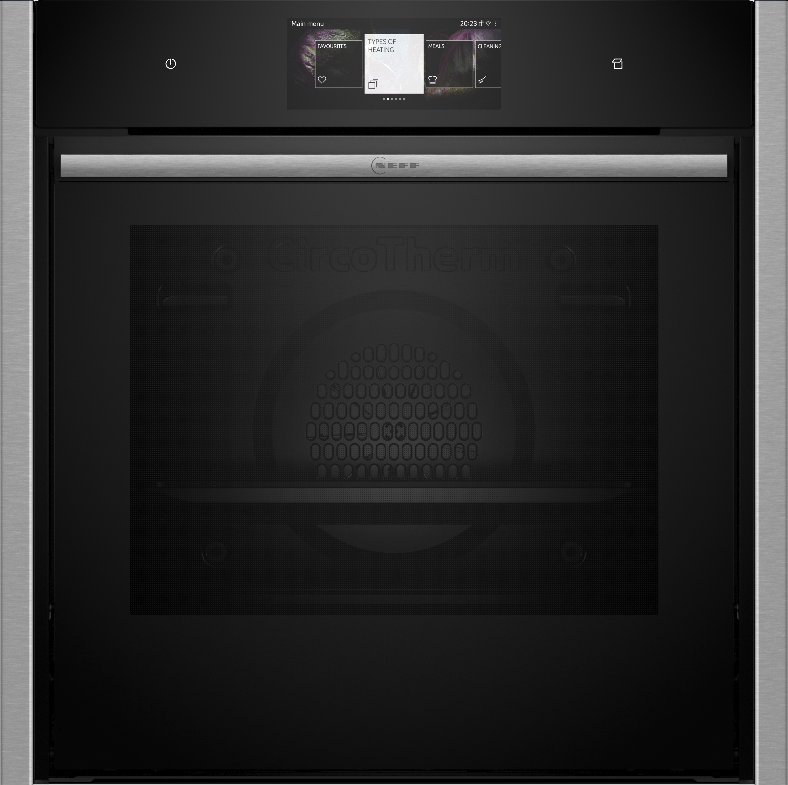 N 90, Dampfbackofen, 60 x 60 cm, Edelstahl, B64FT33N0