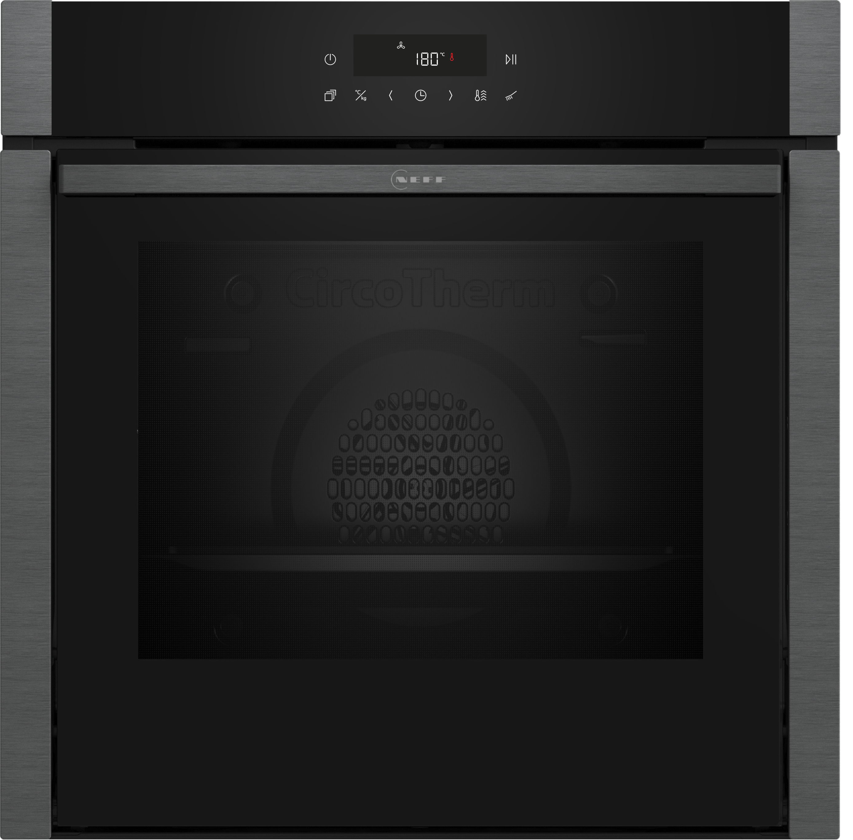 N 50, Backofen, 60 x 60 cm, Graphite-Grey, B5ACJ7AG3