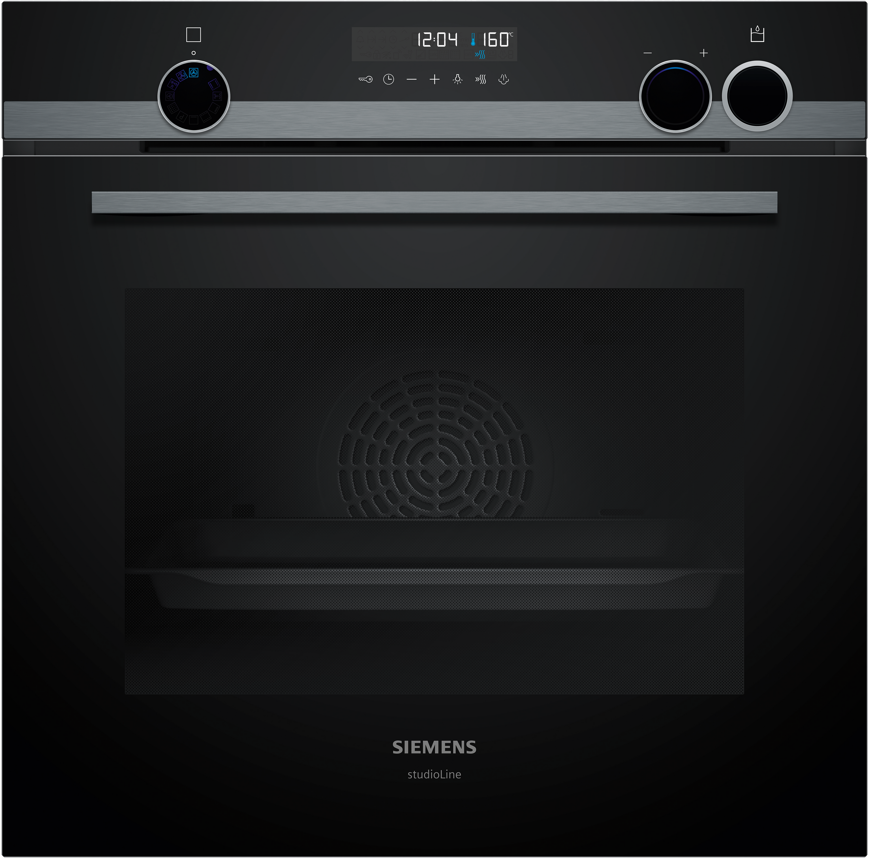 iQ500, Einbau-Backofen mit Dampfunterstützung, 60 x 60 cm, Schwarz, Edelstahl, HR478G5B7F