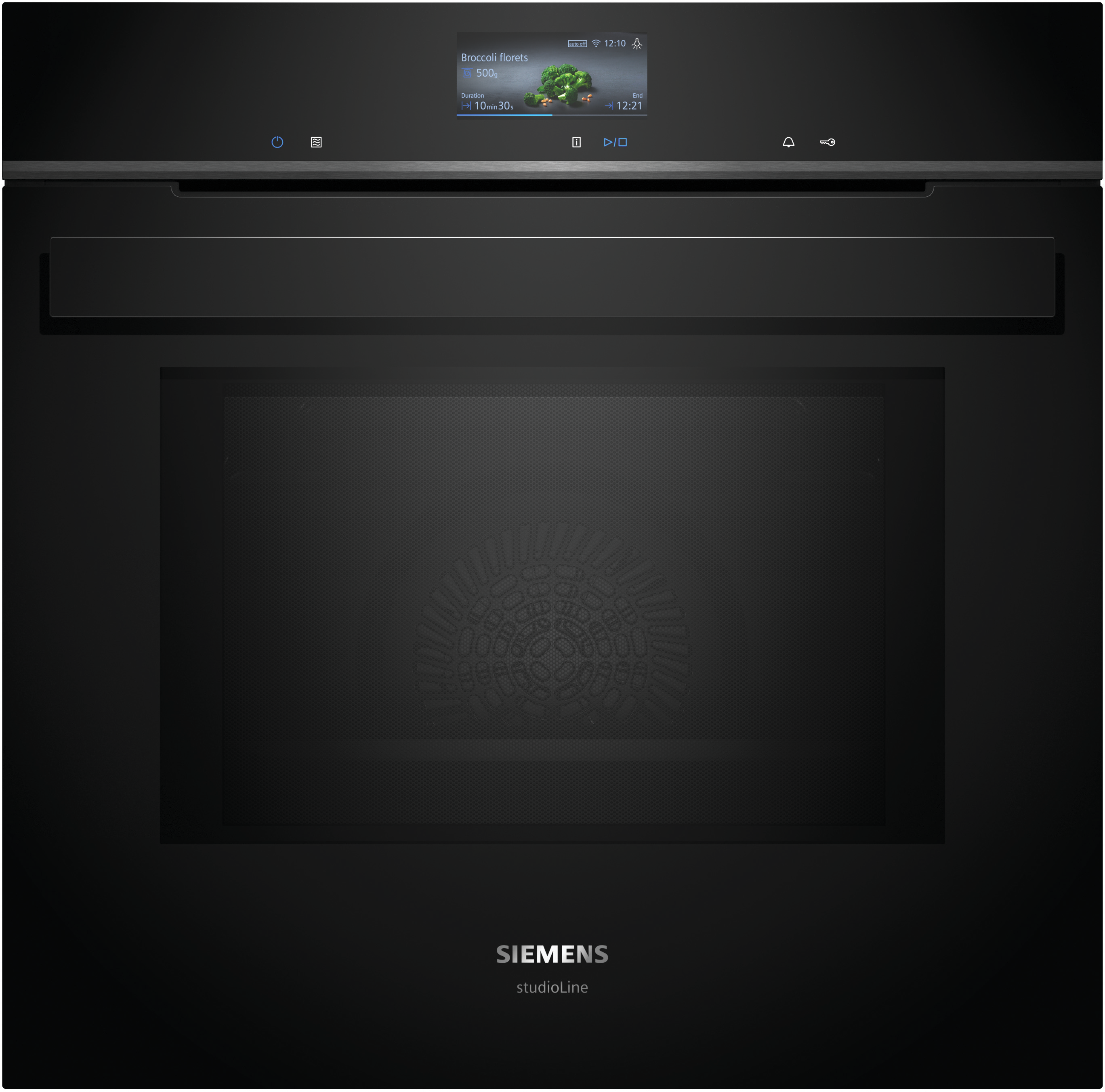 iQ700, Einbau-Backofen mit Mikrowellenfunktion, 60 x 60 cm, Schwarz, Edelstahl, HM936GCB1