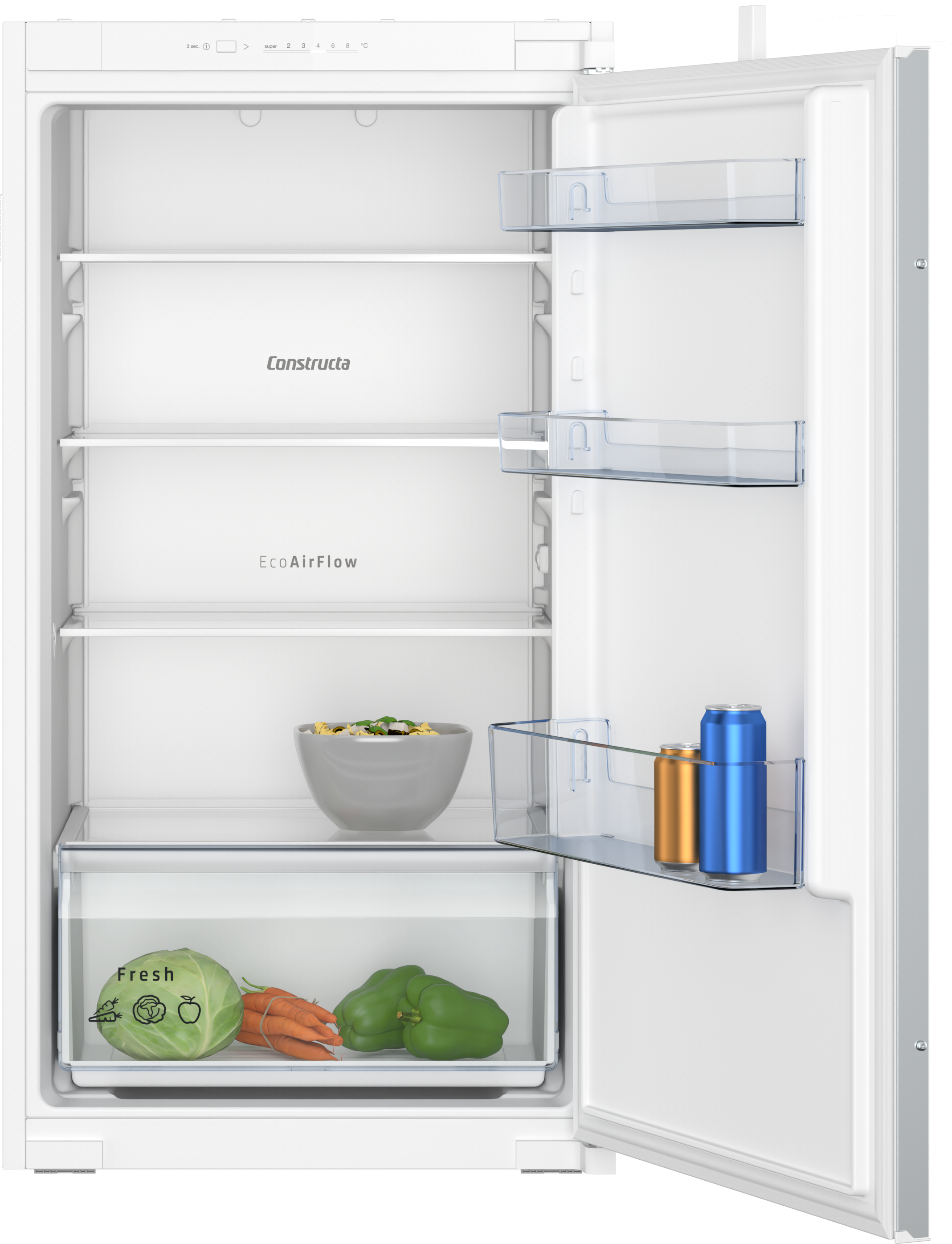 Einbau-Kühlschrank, 102.5 x 56 cm, Schleppscharnier, CK131NSE0