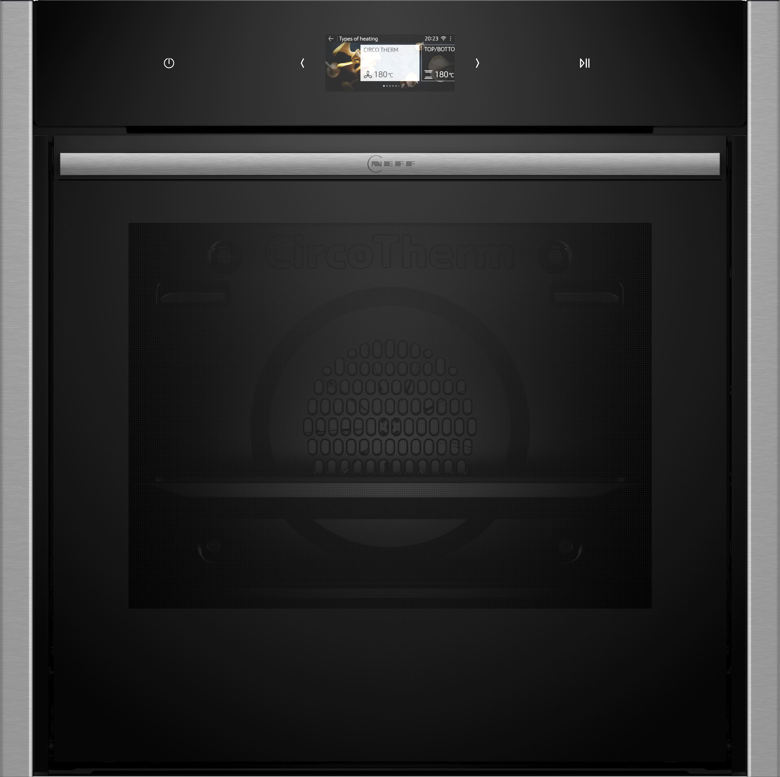 N 90, Backofen, 60 x 60 cm, Edelstahl, B64CS31N0