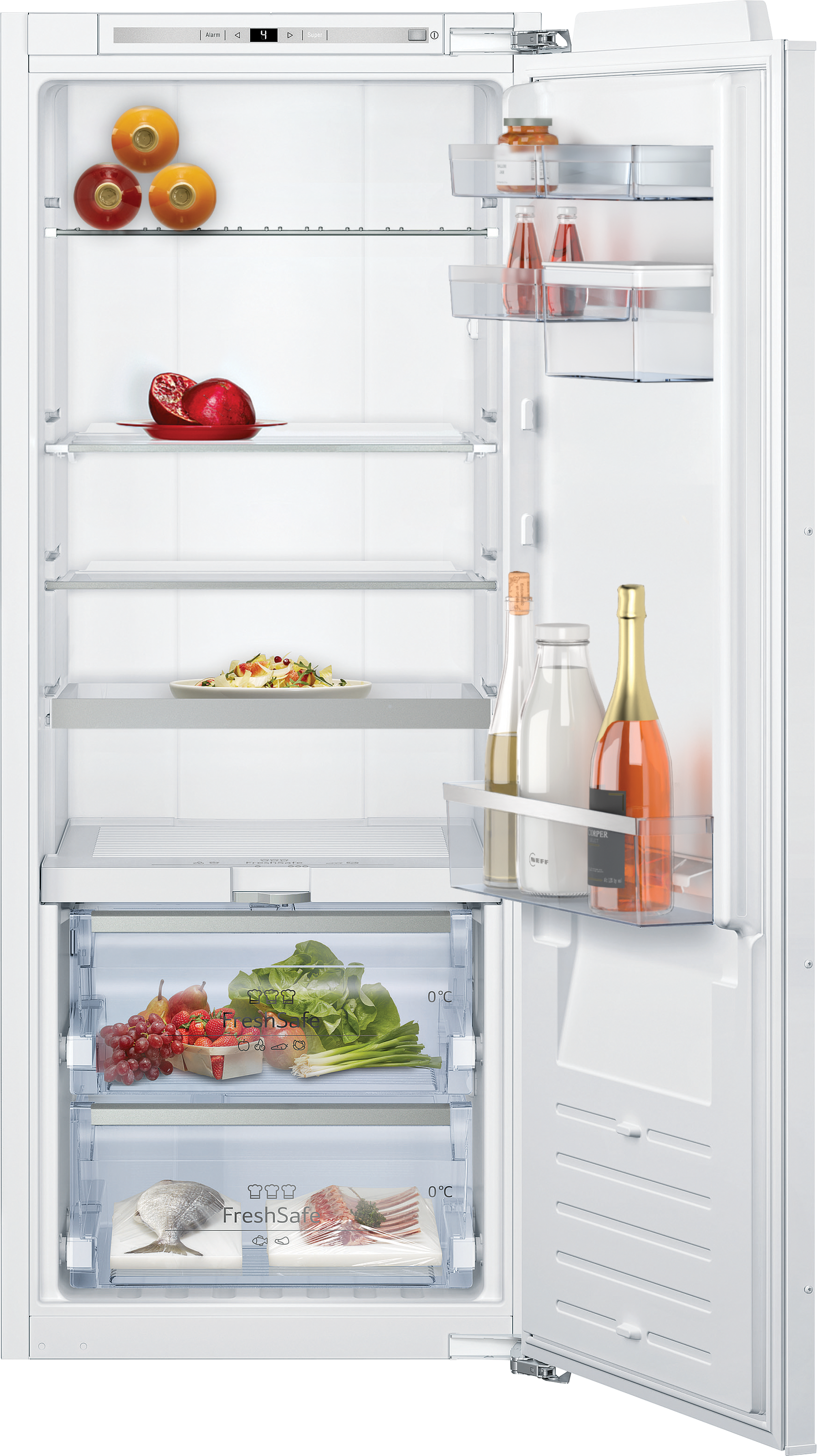 N 90, Kühlschrank, 140 x 56 cm, Flachscharnier mit Softeinzug, KI8516DE0