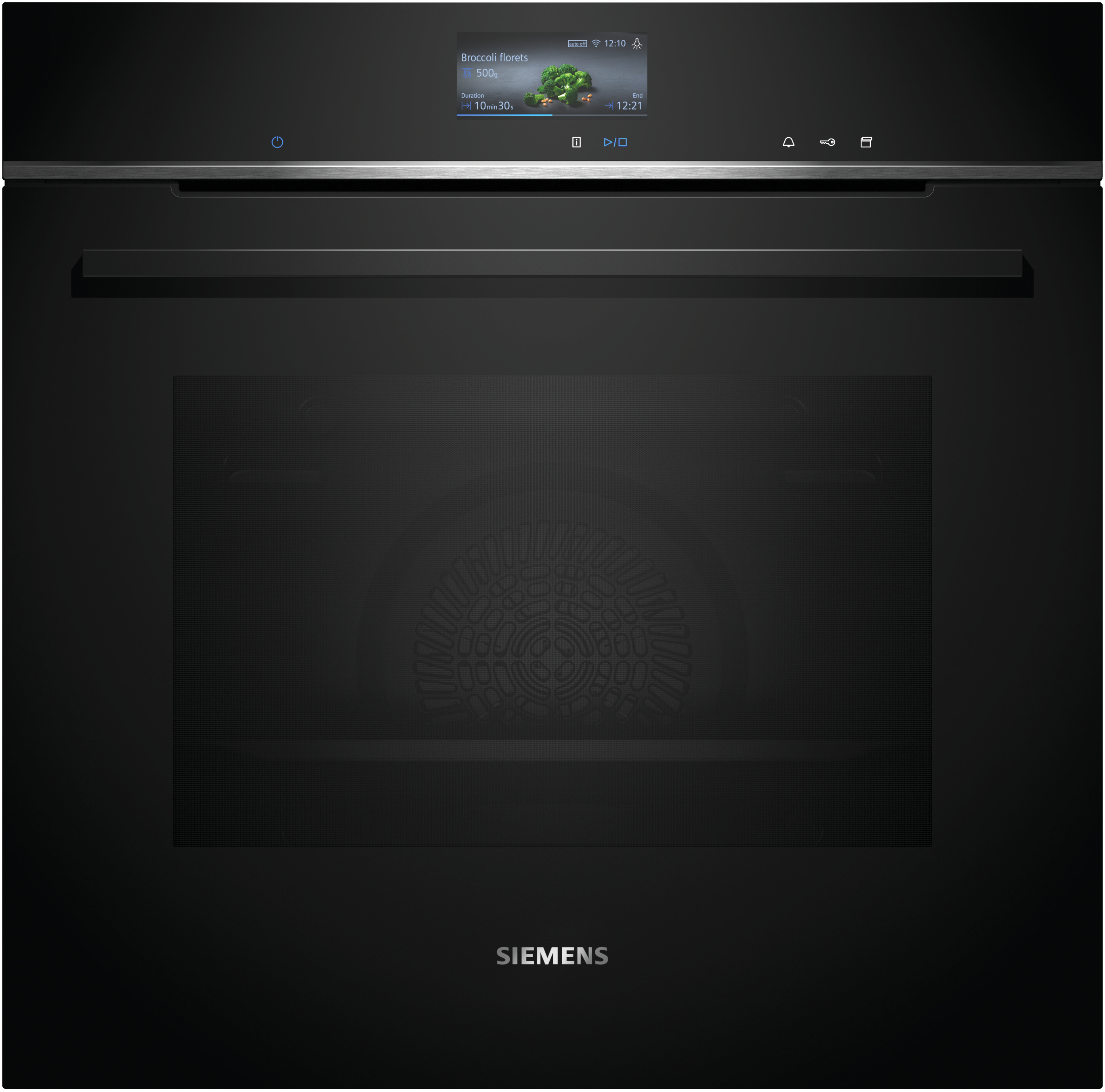 iQ700, Einbau-Dampfbackofen, 60 x 60 cm, Schwarz, Edelstahl, HS736G3B1